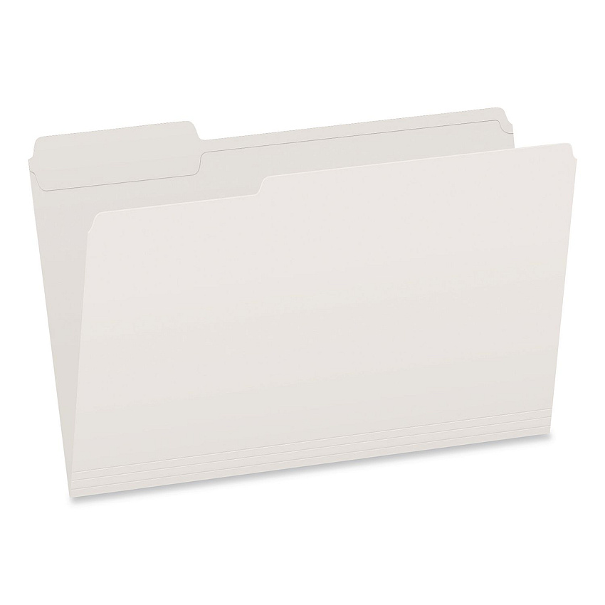 Pendaflex Double-Ply Reinforced Top Tab Colored File Folders, 1/3-Cut Tabs: Assorted, Legal, 0.75" Expansion, White, 100/Box (1007034)