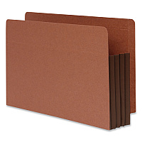 Pendaflex End Tab File Pocket, Dark Brown Gusset, 3.5