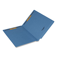 Pendaflex Colored Reinforced End Tab Fastener Folders, Straight Tab, Expands 0.75", 2 Fasteners, Legal Size, Blue, 50/Box (1007058)