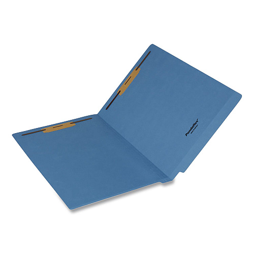 Pendaflex Colored Reinforced End Tab Fastener Folders, Straight Tab, Expands 0.75", 2 Fasteners, Legal Size, Blue, 50/Box (1007058)