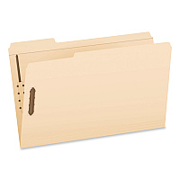 Pendaflex Manila Fastener Folders, 1/3-Cut Tab: Assorted, Expands 0.75", 2 Fasteners, Legal Size, 50/Box (1007063)