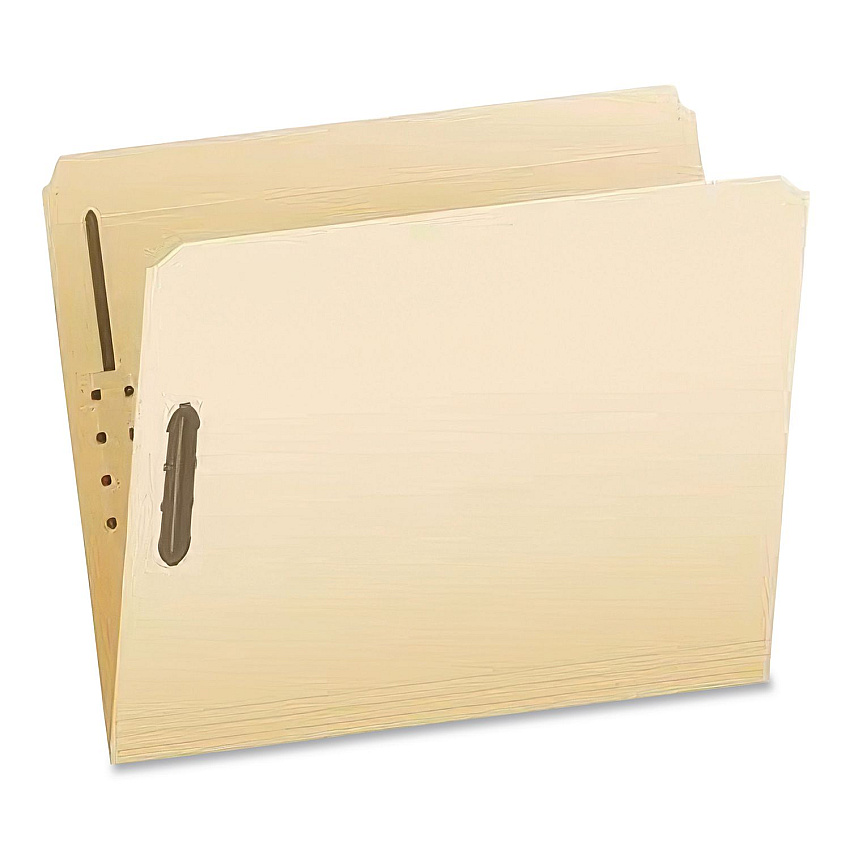 Pendaflex Manila Fastener Folders, Straight Tab, Expands 2", 2 Fasteners, Letter Size, Manila, 50/Box (FM212)