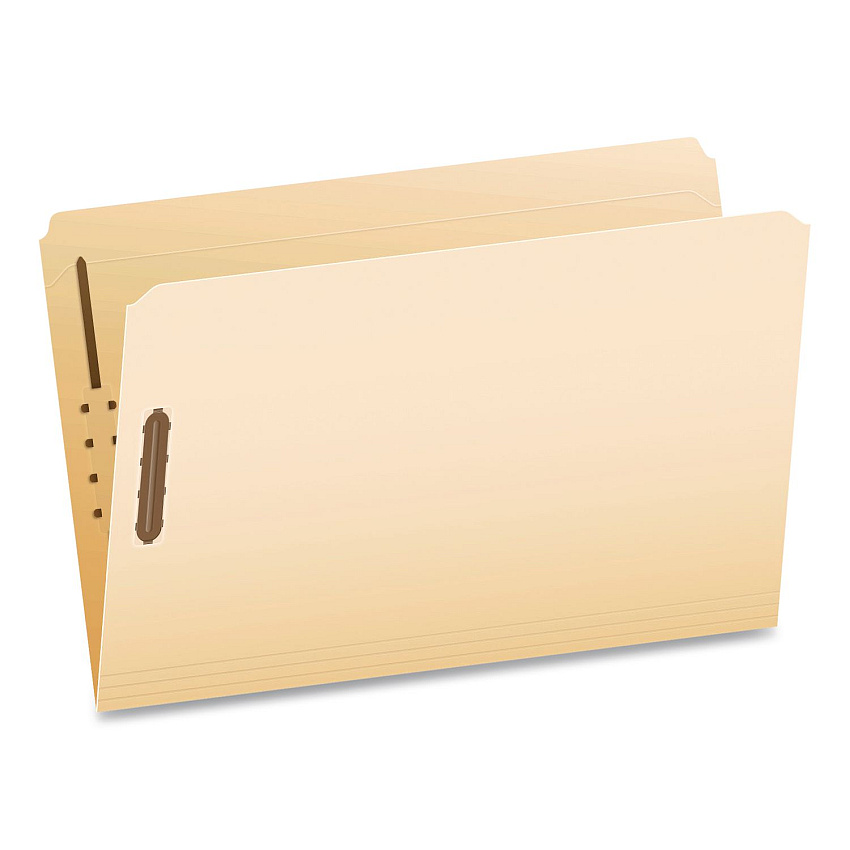Pendaflex Manila Fastener Folders, Reinforced Straight Tab, 2 Fasteners, Legal Size, Manila, 50/Box (FM312EE)
