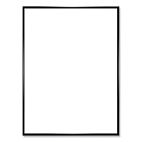 Excello Global Products Poster Frame, Plastic, 24 x 36 Insert, Black, 10/Pack (PPFRM2436CP)