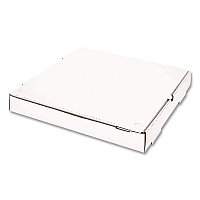 Karat Corrugated Pizza Boxes, 16 x 16 x 1.97, White/Brown, 50/Carton (FPPBF16W)