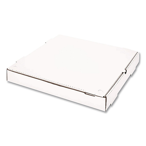 Karat Corrugated Pizza Boxes, 16 x 16 x 1.97, White/Brown, 50/Carton (FPPBF16W)