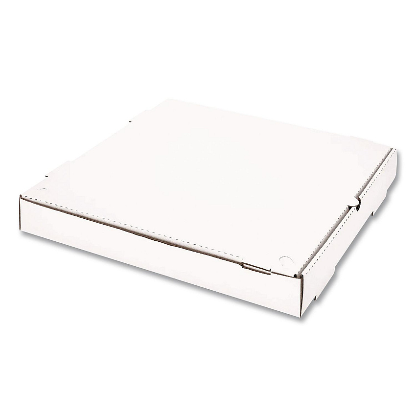 Karat Corrugated Pizza Boxes, 16 x 16 x 1.97, White/Brown, 50/Carton (FPPBF16W)