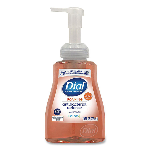 Dial Original Antibacterial Defense Foaming Hand Wash, Original Scent, 10 oz Pump Bottle (35446EA)