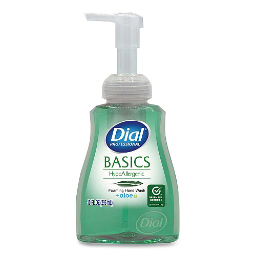 Dial Basics Hypoallergenic Foaming Hand Wash, Aquatic, 10 oz Pump Bottle (35432EA)