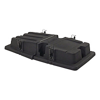 Rubbermaid Commercial BRUTE Rotomolded Tilt Truck Lid, 28.85 x 57.10 x 9.7, Black (2221456)