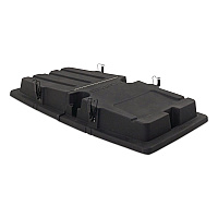 Rubbermaid Commercial BRUTE Rotomolded Tilt Truck Lid, 35.01 x 70.7 x 9.5, Black (2221457)