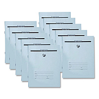 Pacon Examination Bluebook, Wide/Legal Rule, Blue Cover, (10) 8.5 x 7 Sheets (BB788)