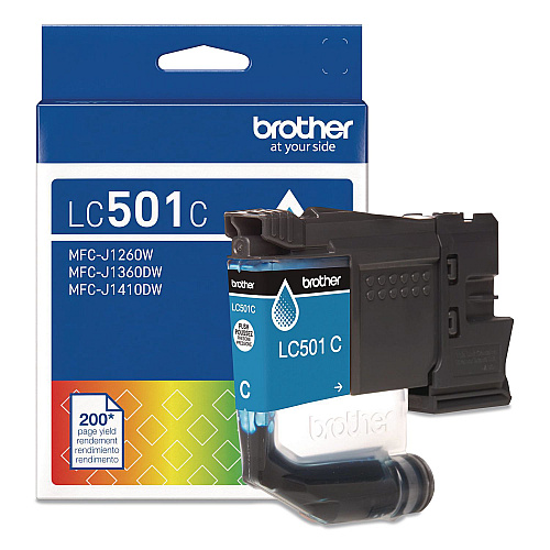 Brother LC501CS Ink, 200 Page-Yield, Cyan