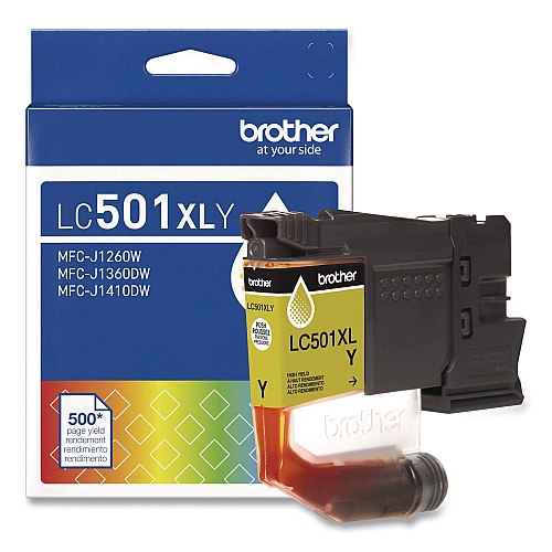 Brother LC501XLYS High-Yield Ink, 500 Page-Yield, Yellow