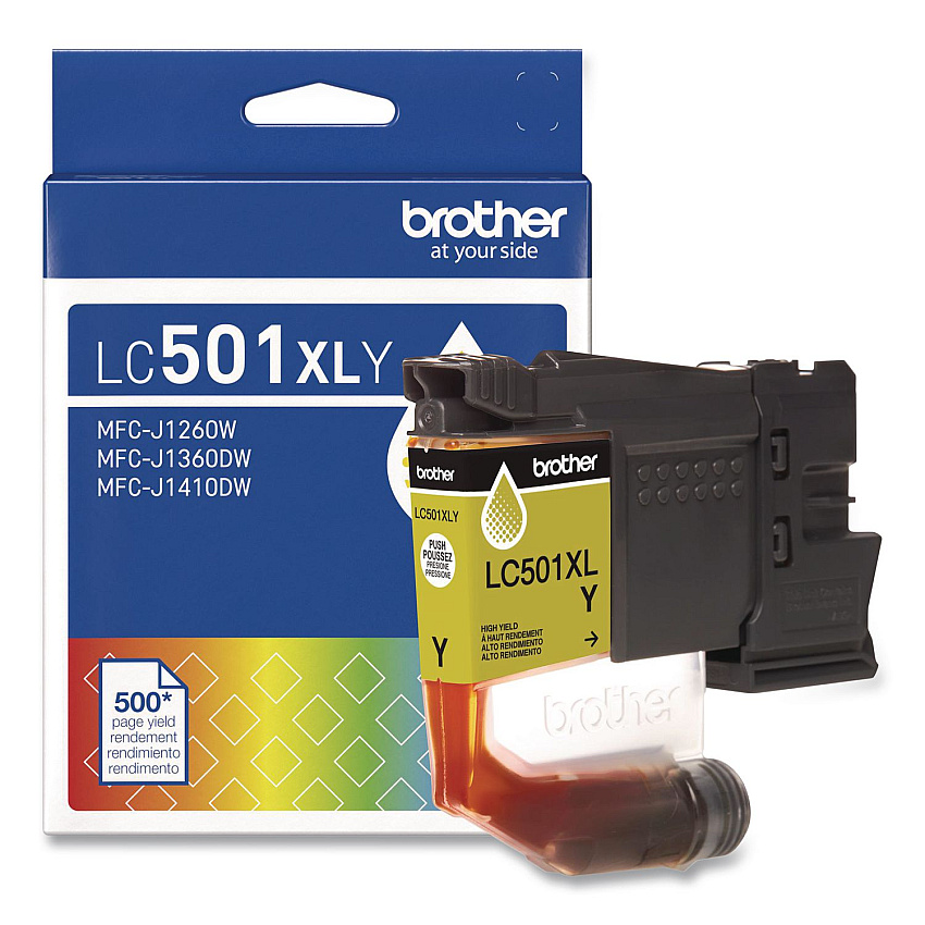 Brother LC501XLYS High-Yield Ink, 500 Page-Yield, Yellow