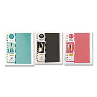 Carolina Paper Zip-It Ideal Notebook, 1-Subject, Medium/College Rule, Randomly Assorted Cover Colors, (120) 8.5 x 6.8 Sheets (55025)