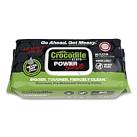 Crocodile Cloth PowerSCRUB Cleaning Cloths, 10 x 15, White, 80/Pack (6500080)