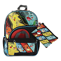 Bioworld Pokemon Kids 5-Piece Backpack Set, Multicolor (B1B7Y0QPOKSB)