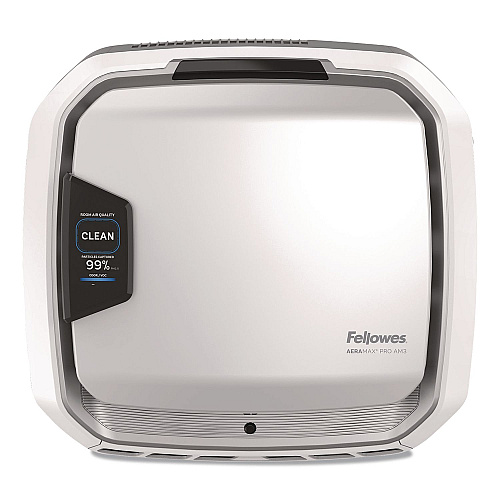 Fellowes AeraMax Pro AM3 PC H13 True HEPA Hardwired Wall-Mount Air Purifier, 550 sq ft Room Capacity, Stainless Steel (9573001)