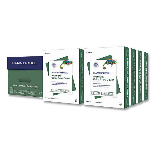 Hammermill Premium Color Copy Cover, 100 Bright, 80 lb Cover Weight, 8.5 x 11, Photo White, 250 Sheets/Ream, 8 Reams/Carton (120023CT)