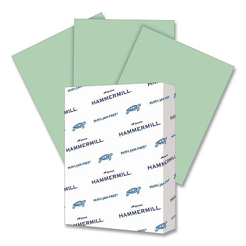 Hammermill Colors Print Paper, 24 lb Bond Weight, 8.5 x 11, Green, 500/Ream (813341)