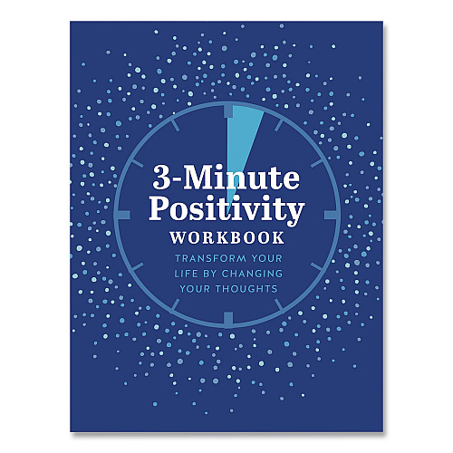 Quarto Guided Journal: 3-Minute Positivity - Transform Your Life by Changing Your Thoughts, Blue Cover, (96) 8 x 6 Sheets (978078584204)