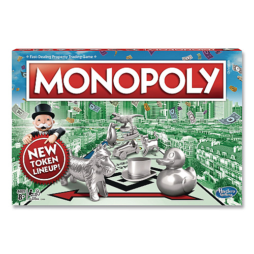 Hasbro Monopoly New Edition Classic Board Game, 2 to 8 Players, Ages 8 and Up, 117 Pieces (C1009)