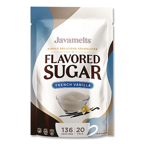 Javamelts Flavored Sugar, French Vanilla, 1.5 lb Bag (JMT55382)