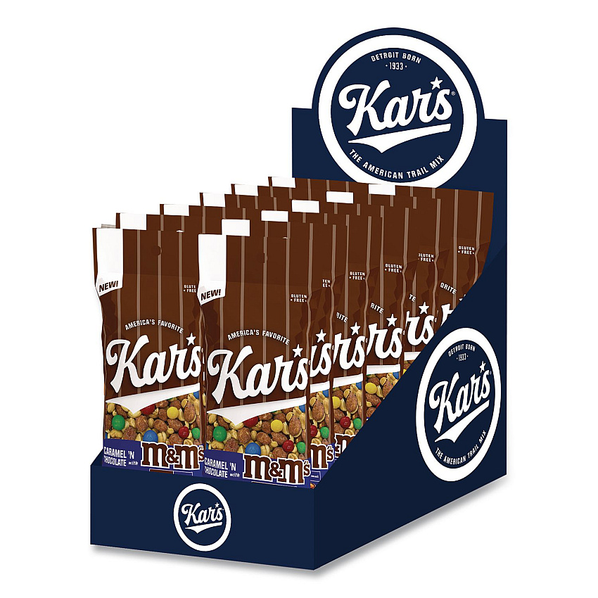 Kar's Trail Mix, Caramel 'N Chocolate, 2 oz Packet, 12/Box (08959)