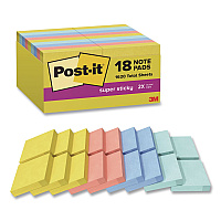 Post-it Note Pads in Summer Joy Collection Colors, 1.88