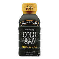 Java House Cold Brew Coffee, Pure Black, 8 oz Bottle, 24/Carton (HFP01781)