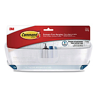 Command Bath Shower Caddy, 11.45 x 4.8 x 4, Clear (70006900693)
