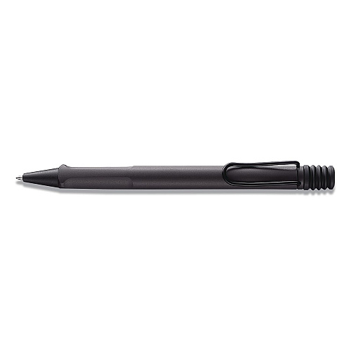 LAMY safari Ballpoint Pen, Retractable, Medium, Black Ink, Black Barrel (L217)