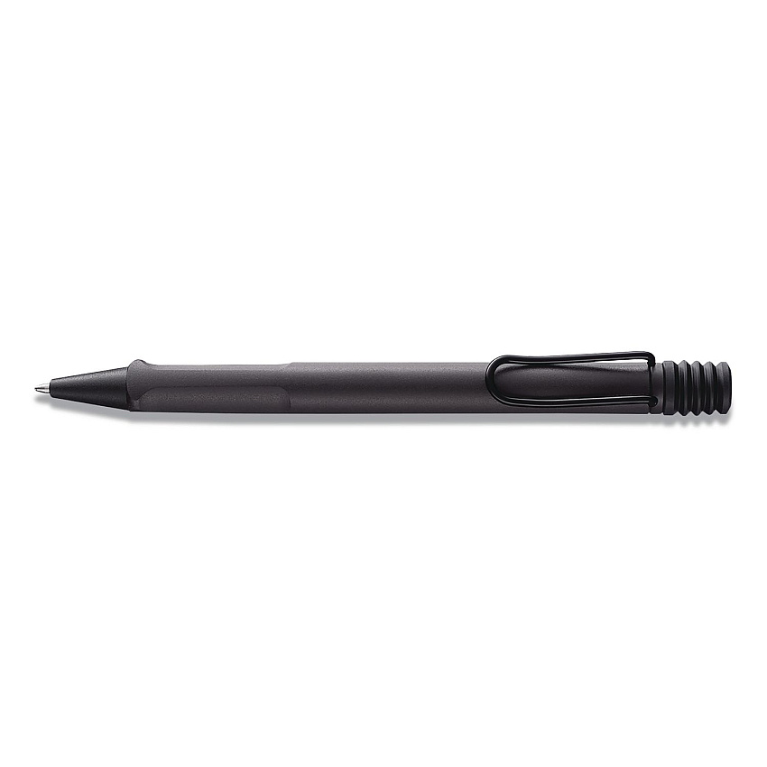 LAMY safari Ballpoint Pen, Retractable, Medium, Black Ink, Black Barrel (L217)