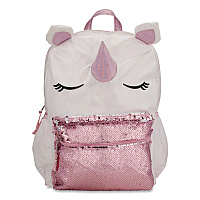 Accessory Innovations Adorable Unicorn Backpack, 12 x 5 x 16, White/Pink (B21GC49266ST)