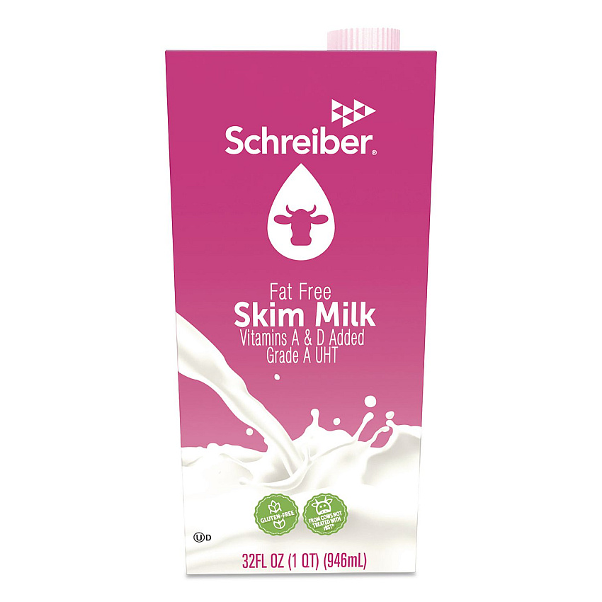 Natrel Skim Milk, 32 oz Carton, 12/Carton (PAU93047)