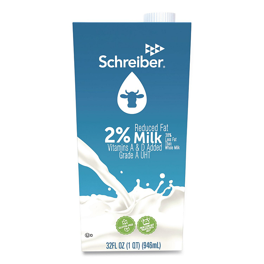 Natrel 2% Milk, 32 oz, 12/Carton (PAU93048)