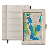 Lifelines Shake It Up Sensory Journal, Interactive Blue/Green Color-Fusing Oil Ocean, Narrow Rule, Cream Cover, (80) 8 x 5 Sheets (160103)