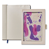 Lifelines Shake It Up Sensory Journal, Interactive Purple/Pink Color-Fusing Oil Ocean, Wide/Legal Rule, Cream Cover, (80) 8 x 5 Sheets (160110)