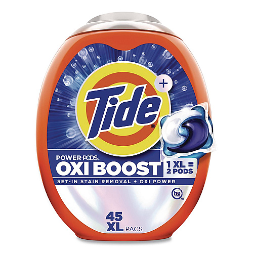 Tide Oxi Boost Power PODS, HE Compatible, 45 Pods/Tub (17124)