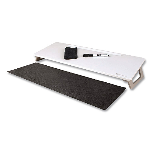 Quartet Magnetic Steel Dry Erase Desktop Computer Pad, 21 x 7.75, White Surface (Q090F01R)