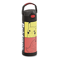 Thermos FUNtainer Pokemon Stainless Steel Vacuum Insulated Water Bottle, 16 oz, Multicolor (F42105PM6M)