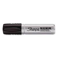 Sharpie Magnum Permanent Marker, Broad Chisel Tip, Black, 72/Carton (44001CT)