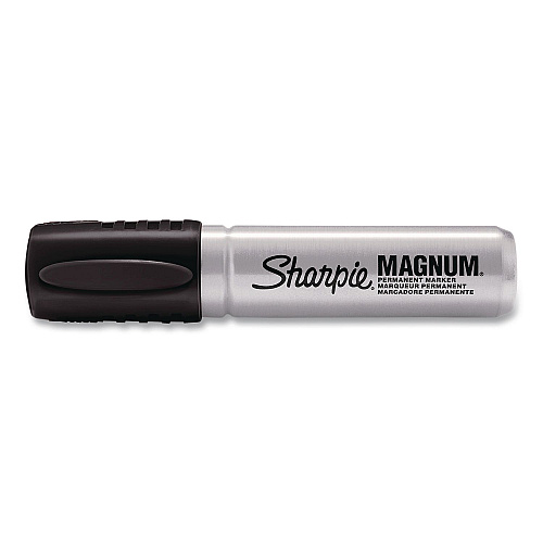 Sharpie Magnum Permanent Marker, Broad Chisel Tip, Black, 72/Carton (44001CT)