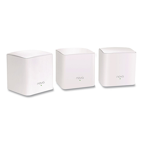 Tenda MW5G3PK AC1200 Whole-Home Mesh Wi-Fi System, 2 Ports, Dual-Band 2.4 GHz/5 GHz (NOVAMW5G3PK)