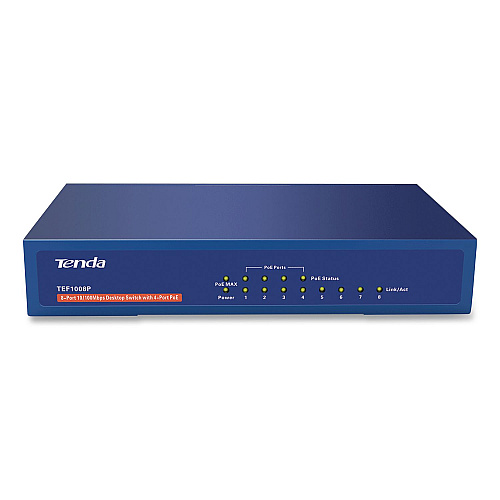 Tenda TEF1008P 10/100Mbps Ethernet Unmanaged Switch, 8 Ports