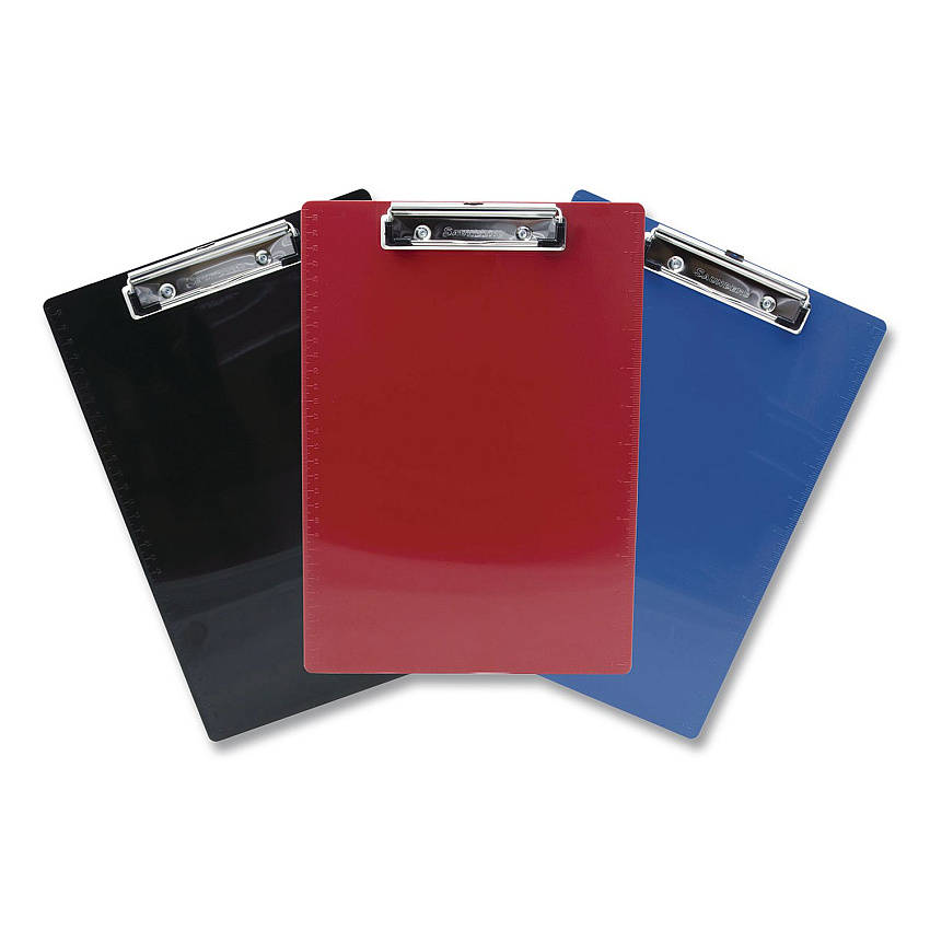 Saunders Recycled Plastic Clipboard, 0.5" Clip Capacity, 8.5 x 11 Sheets, Assorted Colors, 3/Pack (2260130014)