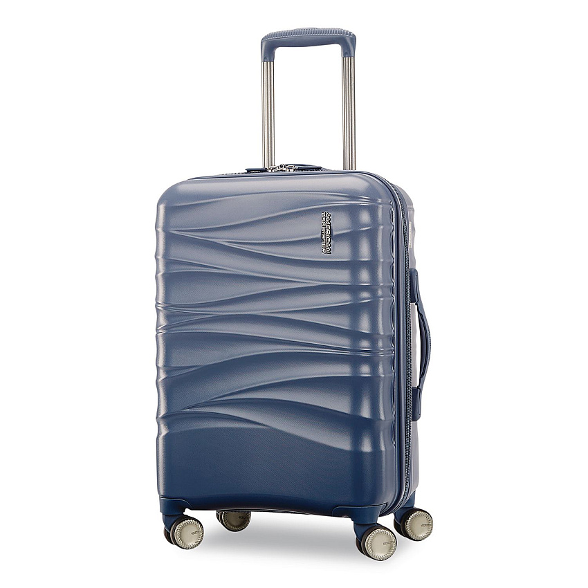 AMERICAN TOURISTER Cascade Hardside Spinner Suitcase, 15 x 9.5 x 22, Slate Blue (143244E264)