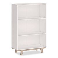 Thomasville Whitney Bookcase, Three Shelves, 31.75w x 14d x 48.25h, White (SPLSWHBKTV)