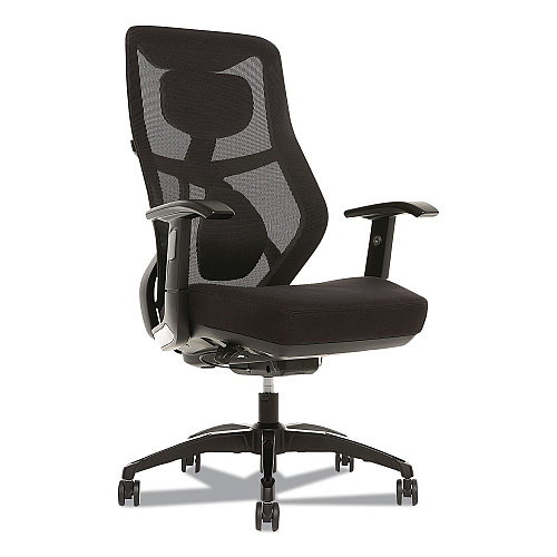 Beautyrest Duo-EX Ergonomic Mesh Back Task Chair, Supports Up to 275 lb, 19" to 22" Seat Height, Black (60051GRY)